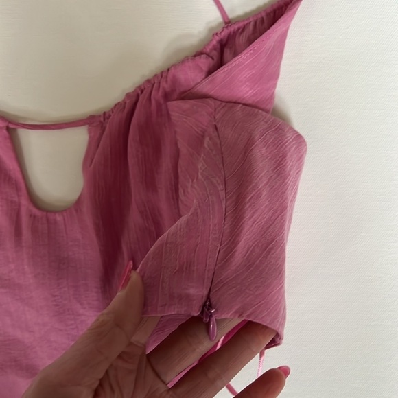 Zara Women's  Pink Crop Tank Top - Picture 5 of 10